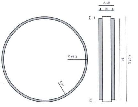 ZCAD Temp Esthetic 98mm Blank W/ Collar