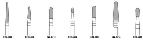 Edenta Lab Burs Cross Cut (White Band)